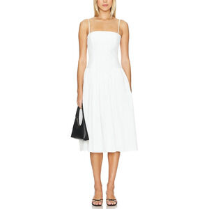 Amanda Uprichard 'Delora' White Poplin Dress Size S